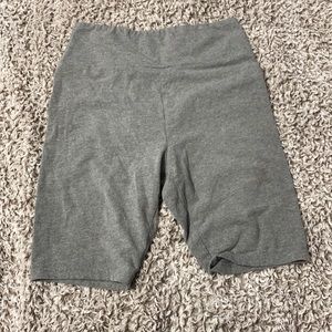 Gray biker shorts